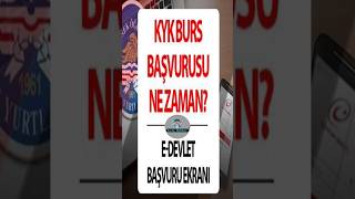 KYK BURS BAŞVURUSU BAŞLADI MI  Tahmini Tarih kykburs kyk [upl. by Ashmead]