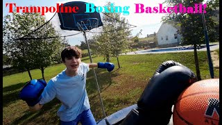 Trampoline Basketball Boxing Its a thing NOW [upl. by Ahselet2]