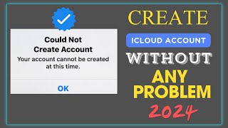 How to Create Apple ID  Fix Could Not Create Account Problem  2024 [upl. by Si]