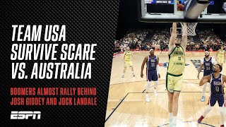 Team USA Survive Scare vs Boomers [upl. by Charlotte]