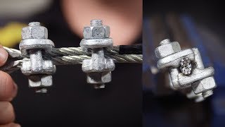 Adding a Thimble to a Cable Eye wire rope [upl. by Colette]