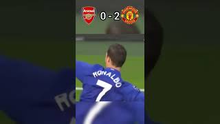 Arsenal vs Manchester United footballedits highlights cristianoronaldo shorts viralvideo [upl. by Anpas]