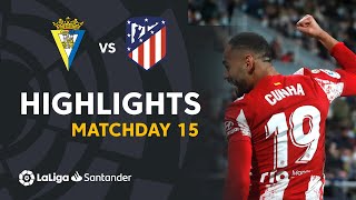 Resumen de Cádiz CF vs Atlético de Madrid 14 [upl. by Keligot547]