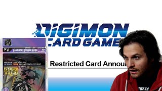 This quotBANLISTquot is INSANE Digimon Banned and Restricted Card Announcement 101723 [upl. by Itsirc]