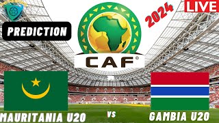 Mauritania vs Gambia Live Stream CAF U20 AFCON Qualification 2025 Commentary Score amp Highlights [upl. by Maletta]