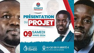 🛑DIRECT  Campagne La coalition Diomaye President présente son projet à la population [upl. by Nolyar856]