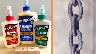 UNEXPECTED Strength Tests of Titebond Wood Glues [upl. by Ajet231]