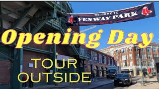 Red Sox Opening Day 2024 Tour of outside Fenway early morning by train to lansdown [upl. by Seabrook]