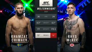 Khamzat CHIMAEV vs Rhys McKee Full Fight UFC ufc [upl. by Alyled]