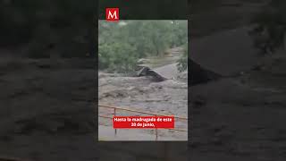 Se desborda río Santa Catarina tras las fuertes lluvias por Alberto [upl. by Lovett389]