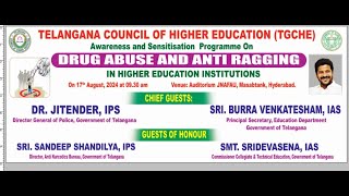 TGCHE Awareness and Sensitisation Program on Drug Abuse and Anti Ragging in Higher Education Insti [upl. by Fredie]