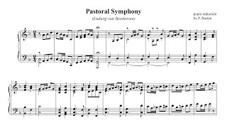 Beethoven “Pastoral Symphony” PIANO  FREE SHEET MUSIC dur 430 [upl. by Salokin]