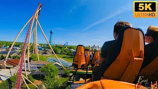 Diamondback POV 5K Back Row BampM Hyper Coaster Kings Island Mason OH [upl. by Aerdnaid]