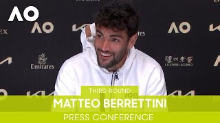 Matteo Berrettini Press Conference 3R  Australian Open 2022 [upl. by Kcira]