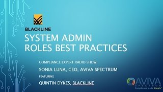 BlackLine System Admin Roles Best Practices [upl. by Hueston]