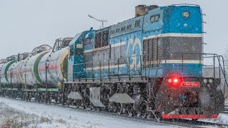 GoRail TEM70234 performs shunting operations on industrial branches near Ülemiste station [upl. by Eessej886]