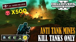 Helldivers 2  Anti Tanks Mines is actually Good Super Helldive Diff Terminids [upl. by Yasui]