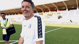 Matteo RENZI a colloquio con mister Ignazio LA RUSSA  Partita del Cuore 2024 [upl. by Hardej]