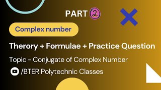 conjugate of complex number Polytechnic 1st sem complex number [upl. by Hayifas]