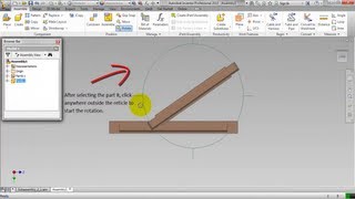 Rotating and Placing Components in an Assembly Video Tutorial Autodesk Inventor [upl. by Atnauqal84]