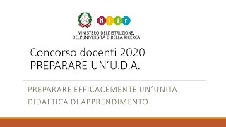 CONCORSO 2021 COME PREPARARE UNUDA [upl. by Alyson71]