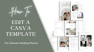 How to update the Canva Wedding Planner Template [upl. by Piane]