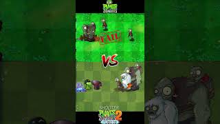 Pvz 2 Vs Pvz  Doom Shroom Mega Gatling Pea Gloom Vine Team Vs Gargantuar zombie Team shorts [upl. by Quintus]