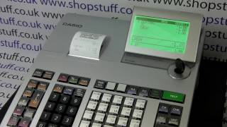 How To Print A Copy Receipt On The Casio SES400 SES800 SES3000 [upl. by Aunson]