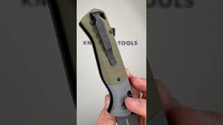 Benchmade PSK 593BK CPM MagnaCut GrayGreen G10 outdoor pocket knife [upl. by Hsetirp]