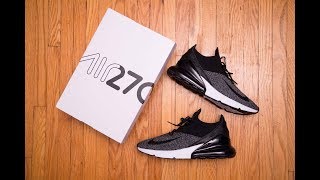 How different is FLYKNIT  Nike Air Max 270 Flyknit Oreo Review and On Feet [upl. by Mistrot]