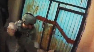 Soldiers Kick Down Taliban Compound Door After Ambush [upl. by Llerahc264]