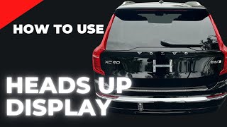 How To Use Heads Up Display volvo [upl. by Anoirb]