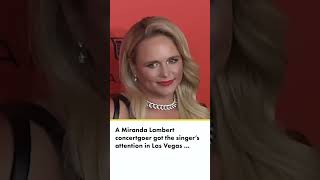 MirandaLambert caught freaking out over fans Tshirt amid Vegas backlash shorts [upl. by Malchy]