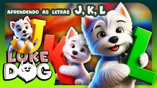 Luke Dog  APRENDENDO AS LETRAS J K L LukeDog [upl. by Jaime]