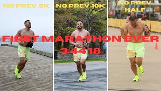 i ran a marathon for the first time without any previous experience [upl. by Baiel691]