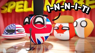 SPELLING BEE  Countryballs Animation [upl. by Ecnerewal]