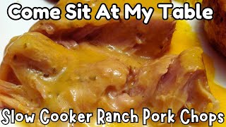 Slow Cooker Ranch Pork Chops  So Tender  They’ll Fall Apart with a Fork [upl. by Stanley]