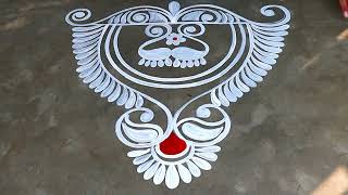 simple door alpona design  laxmi puja alpona design  latest rangoli designs for diwali 2024 [upl. by Anagrom367]