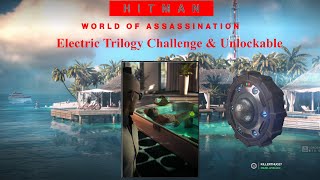 Hitman WOA How to Unlock ICA Proximity Micro Taser Electric Trilogy Challenge SAAO [upl. by Landsman]