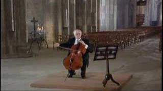 Rostropovich Plays Bach 4ii Allemande [upl. by Aleina]