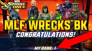 MLF IN ARENA DESTROYS BLACK KNIGHT  MARVEL Strike Force  MSF [upl. by Alimat]