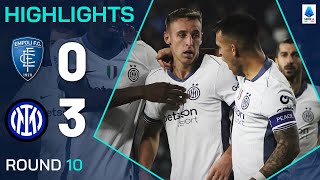 EMPOLIINTER 03  HIGHLIGHTS  Frattesi at the double and Lautaro rounds it off  Serie A 202425 [upl. by Sorel]