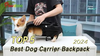 TOP 5 Best Dog Carrier Backpack for Hiking 2024 [upl. by Cardwell]