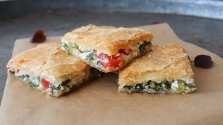 How To Make Puff Pastry With Spinach Feta Cheese And Pine Nuts  By One Kitchen Episode 543 [upl. by Jemena344]