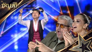 Es el CAMPEÓN del mundo haciendo trucos con el YOYÓ  Audiciones 06  Got Talent España 2024 [upl. by Annie]