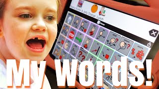 Using An Augmentative and Alternative Communication AAC Device For Our Autistic 7 Year Old [upl. by Tiga880]