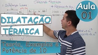 Dilatação Térmica Linear  Aula 01 [upl. by Haelak426]