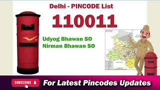 Nirman Bhawan Delhi Pin Code 110011  Udhyog Bhawan Delhi Pin Code [upl. by Rillis]