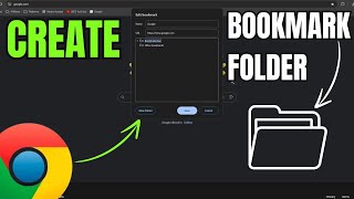 How to Create a Bookmarks Folder in Google Chrome on Windows PC [upl. by Ahseit]