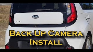 KIA SOUL Back Up Camera Install [upl. by Sakiv]